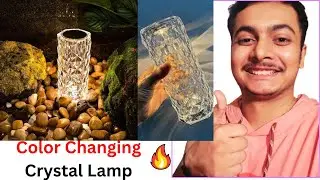 Color Changing Crystal Lamp😍| Crystal Diamond Table Lamp Review