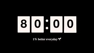 80 Minute Timer ⏱️ [No Music- Alert sound at 00:00]