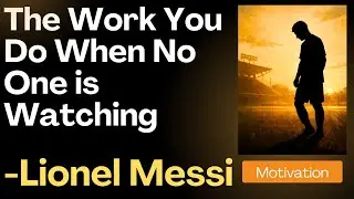 Lionel Messi - The Work You Do When No One is Watching - #motivation #messi #inspiredleadership