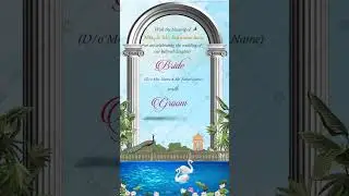 Illustrated Wedding Invitation Video for Multiple Ceremonies