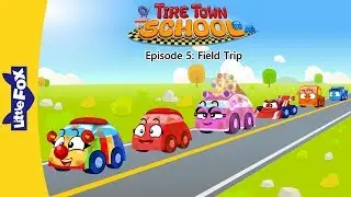 Tire Town School 5 | Field Trip | Cars | Little Fox | Animated Stories for Kids