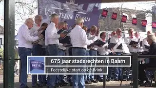 Aftrap 675 jaar Stadsrechten van Baarn op de Brink
