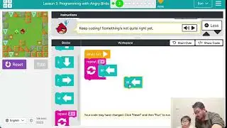 Eon Coding Lab 13 Intro of pair coding and loop repeat