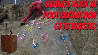Drilling and Blasting Granite for a home swimming pool excavation
