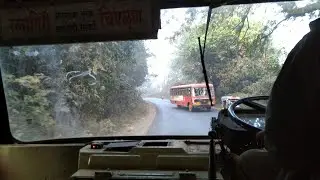 CHIPLUN RATNAGIRI MSRTC BUS RIDE NEAR SANGAMESHWAR | KONKAN