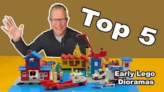 TOP 5 LEGO Town Diorama - all vintage - Sets 725, 355, 365, and 364