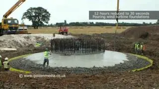 Time-lapse-wind turbine foundations
