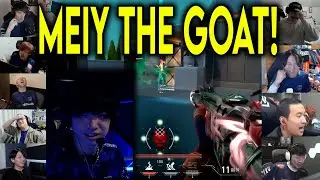 Valorant Streamers Reacts To DFM Meiy CRAZY 1v3 CLUTCH Against GE In VCT