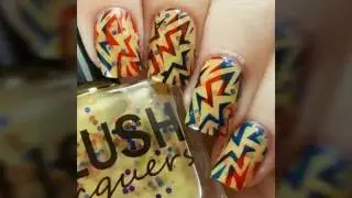 Gradient Zigzag Nail Tutorial