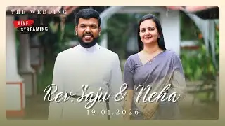 Wedding Ceremony Rev. Saju & Neha |Live Streaming Ceremony