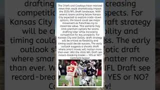 Chiefs, Cowboys Face Draft Shake-Up Ahead of 2026 🏈📉