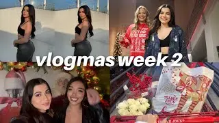 VLOGMAS WEEK 2: ugly sweater party, hangin w/ friends, nails, & more!!
