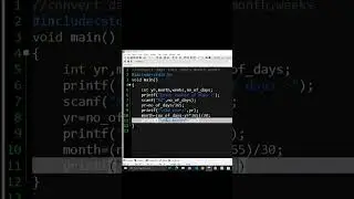 How to convert days into years,months & weeks in c programing language #c#c programing