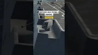Bofors 40/L70 MK.4  - Swedish heavy Autocannon - modern warships #Shorts