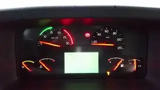 Volvo B12BLE Instrument cluster selftest