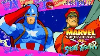Captain America/Bison - Marvel Super Heroes vs Street Fighter (Arcade)