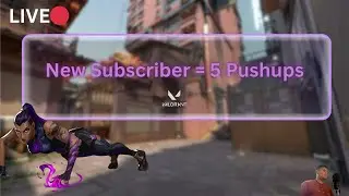 Every New SUB = 5 PUSH-UPS | Valorant Challenge 🔥 | Will I Survive This? 💪😂