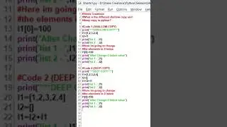 Shallow & Deep Copy in Python #python #shorts #pythonprogramming #ytshort #shortvideo #learnpython