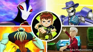 Boss Fights of All Ben 10 Games (With Cutscenes) [1080p]