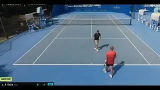 Tennis- Ridiculous line call in important moment at UTR tournament, (even oponent admits its out)