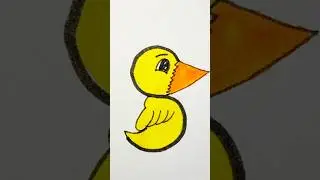 Easy drawing of the letter S/how to draw a duck/duck
