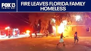 Florida family homeless after candle sparks house fire