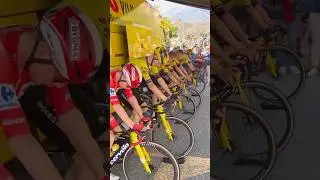 VINGEGAARD & VISMA #ready start #stage4 #lavuelta #spain #cycling #ciclismo #bike #cycle #cyclist