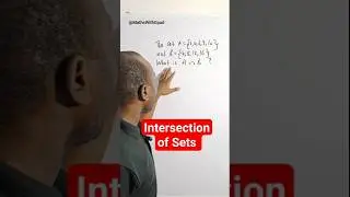 How to find the intersection of sets #sets #intersection #mathswithgpad #sat #gcse #igcse