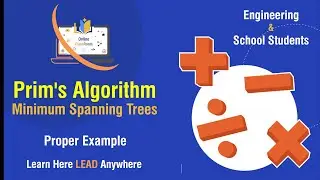 Prim's Algorithm | Minimal Spanning Tree | Graph Theory | Prims Minimum Spanning Tree Algorithm