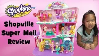 New Shopkins Shopville Super Mall Review | Shopkins Largest Playset Ever!