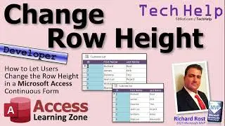 How to Let Users Change the Row Height in a Microsoft Access Continuous Form