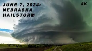 Mind Blowing Supercell in Nebraska- 4K Timelapse Sequence from June 7, 2024