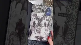 Creepy Bat 🦇 ​⁠All supplies are from @lblyxir 🖤 #asmr #scrapbooking #gothic #journaling