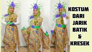 Kostum Karnaval dari Jarik Batik | Kostum Karnaval Unik dari Kresek dan Jarik