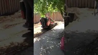 The boys helped dad install new lawn