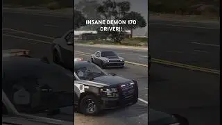 Demon 170 Pulls up in front of the COPS THEN LAUNCH!!! #dodge #challenger #demon