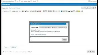 ProBoards add Twitter link example