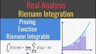 Real Analysis - Riemann integration | How to show a function Riemann Integrable! Riemann Integral