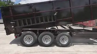 Dump Trailer 7'x18' Hydraulic Ramps 4 ft Sides