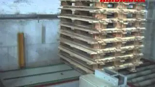 90 Degrees Pallet Transfer Conveyor - Kinematik Pallet Conveyor System