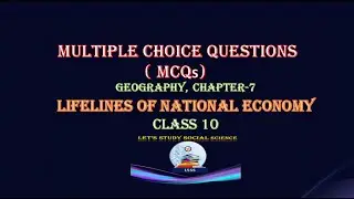 Class 10 Geography Chapter 7 Life lines of national economy Mcq | Cbse Board 2020 Class 10 Mcq