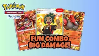 Heatran & Incineroar Fun Combo! Stall, Power Up & Big Damage! 🔥 Pokémon TCG Pocket