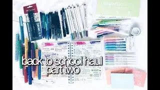 BACK TO SCHOOL HAUL pt 2 || revisign