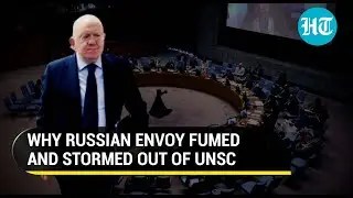 High drama at UNSC meet as Russian envoy storms out after spat with EU leader | Ukraine War