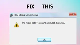 How to Fix the “The folder path contains an invalid character