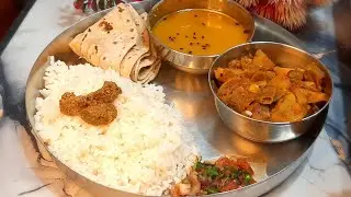 sim aloo ki sabji aur chawal daal #villagerecipe #live #cooking