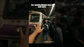 #mumbailocal #citycommute #LocalTrainLife #MumbaiDiaries #trainvibes #firstpersonview #travelindia