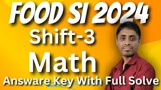 Answare key of WBPSC Food SI 2024 (Shift-3) Mathematics.