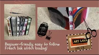 Beginner-friendly, easy to follow French Link Stitch tutorial