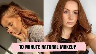 NATURAL 10 MINUTE MAKEUP // NO FOUNDATION & Zoom Call Edition // Leah Ashley